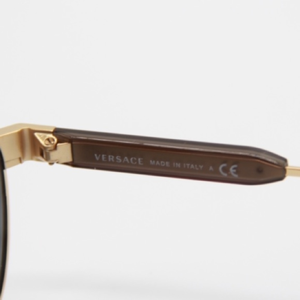 NEW VERSACE SUNGLASSES VERSACE VE2223 1002/87 AVIATOR EYEWEAR VERSACE VE 2223 - Picture 8 of 9